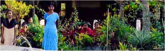 Enlarged view showing girls in bushes