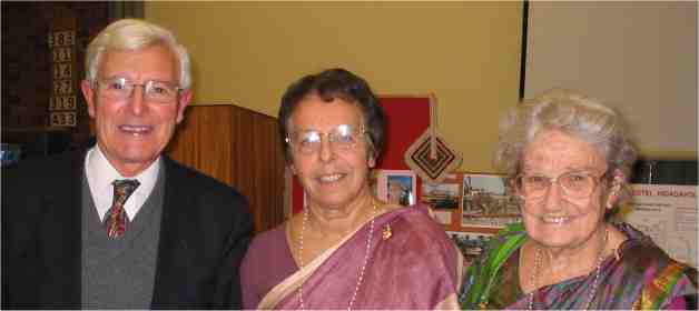 John and Eileen Cossins with Joyce Harding